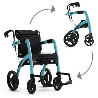 Rollator rolstoel in één