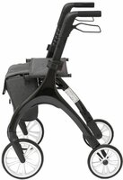 MultiMotion - Curve rollator - Extra zachte softwielen - Smal &amp; wendbaar - Geen remkabels - Uniek design - Champagne