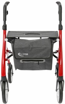 MultiMotion - Curve rollator - Extra zachte softwielen - Smal &amp; wendbaar - Geen remkabels - Uniek design - Champagne