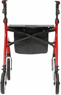 MultiMotion - Curve rollator - Extra zachte softwielen - Smal &amp; wendbaar - Geen remkabels - Uniek design - Champagne