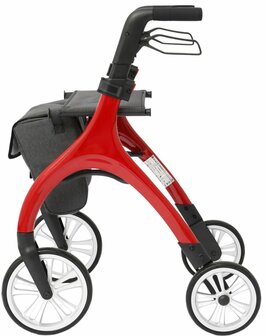 MultiMotion - Curve rollator - Extra zachte softwielen - Smal &amp; wendbaar - Geen remkabels - Uniek design - Champagne