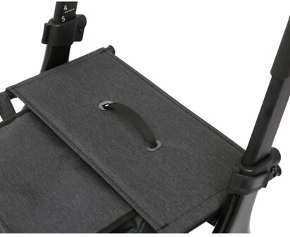 MultiMotion - Curve rollator - Extra zachte softwielen - Smal &amp; wendbaar - Geen remkabels - Uniek design - Champagne