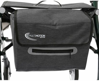 MultiMotion - Curve rollator - Extra zachte softwielen - Smal &amp; wendbaar - Geen remkabels - Uniek design - Champagne