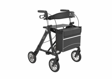 Lichtgewicht Deluxe | Rollator | zwart| Rehasense | Tracker | Large