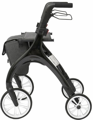 MultiMotion - Curve rollator - Extra zachte softwielen - Smal & wendbaar - Geen remkabels - Uniek design - Champagne