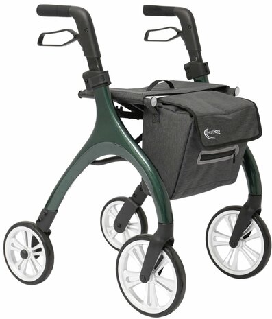 MultiMotion - Curve rollator - Extra zachte softwielen - Smal & wendbaar - Geen remkabels - Uniek design - Champagne