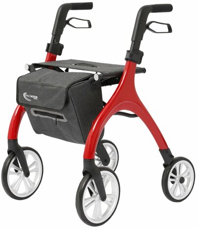 MultiMotion - Curve rollator - Extra zachte softwielen - Smal & wendbaar - Geen remkabels - Uniek design - Champagne