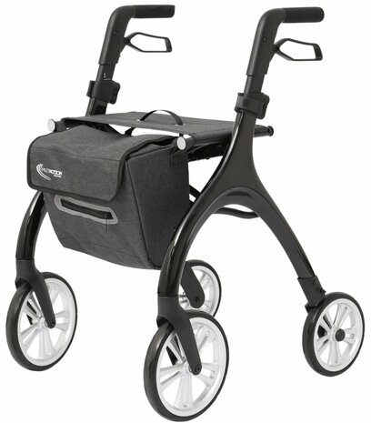 MultiMotion - Curve rollator - Extra zachte softwielen - Smal & wendbaar - Geen remkabels - Uniek design - Champagne