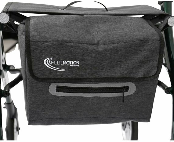 MultiMotion - Curve rollator - Extra zachte softwielen - Smal & wendbaar - Geen remkabels - Uniek design - Champagne