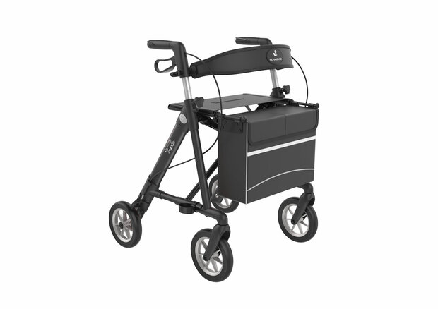 Lichtgewicht Deluxe | Rollator | zwart| Rehasense | Tracker | Large